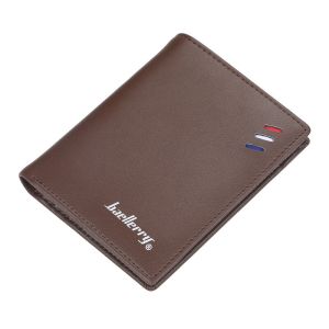 [SG] Mens Fashion Bi-fold PU Leather Card Holder Wallet Youth Short Wallet
