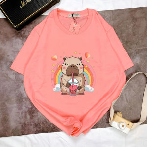 Áo thun CHUỘT CAPYBARA  Full Màu Basic Phong cách thường ngày