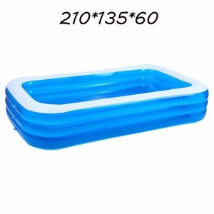 Inflatable Swimming Pool Kids & Baby Pool 3.05M x 185cm x 60cm with Electric Pump Family Size PVC 1160L Quick Inflate Deflate Safety Design