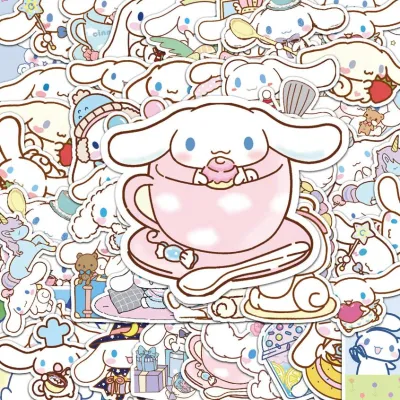 50 Piece Funny Cinnamoroll DIY Creative Motor Stickers Car Stickers Helmater Stickers Home Decal Waterproof Stickers