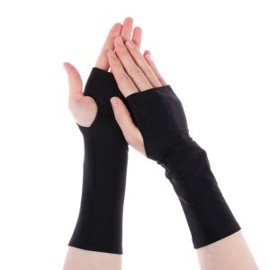 VERMILL Black White Nude Arm Cool Driving Accessories Cycling Long Gloves Fingerless Half Finger Sleeves Sunscreen Protection