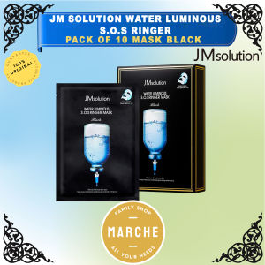 JM Solution Water Luminous S.O.S Ringer 10 Black Mask #Marche Family Shop#