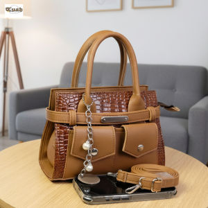 TUAH BAGS Tas Jinjing Selempang Wanita Croco Ayara Kombinasi IW180 SlingBag Wanita Terbaru Tas Fashion Tas Wanita Kekinian Tas ootd Terlaris