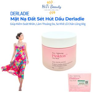 Mặt Nạ Đất Sét Hút Dầu Derladie Pinktox Clay Mask 60g Hàn Quốc Hỗ Trợ Kiểm Soát Nhờn Làm Thoáng Da Se Khít Lỗ Chân Lông