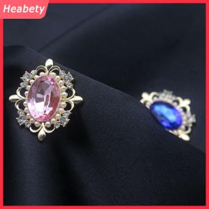 Heabety  29x32mm tinh tế hợp kim Rhinestone khóa Bowknot tóc phụ kiện vật liệu phụ kiện đám cưới mời trang trí