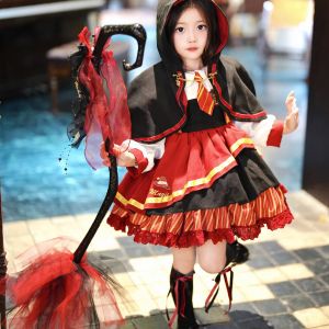 Harry Potter cos Costume Childrens Halloween Cloak College Dress Girl Lolita Super Cute Princess Dress