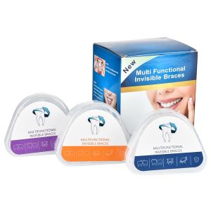 Agdoad 3 Stages Dental 4D Orthodontic Braces Appliance Braces Alignment Trainer Teeth Retainer Bruxism Mouth Guard Teeth Straightener Multifunctional Braces  for and Children