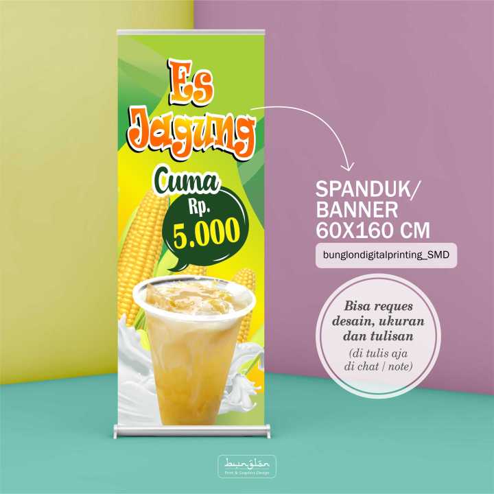 Spanduk Banner Es Jagung