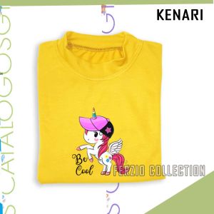 baju Kaos lengan panjang Anak Perempuan Motif Unicorn