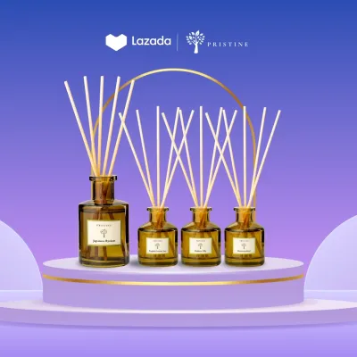 Lazada x Pristine Home Fragrance Bundle | Hotel Reed Diffuser 50ml + 180ml