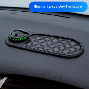 FONKEN Car Anti Slip Dashboard Mat With Phone Mount 360-Degree Rotation Adhesive Mat Dashboard For Phone Keys Gadgets