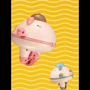 [SG Seller]Walking Tumbler Unicycle Toy Balance Pig Piglet Recognition tightrope walking electric puzzle rotating gyro Childrens toy