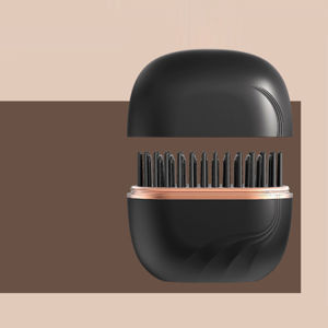 Pocket-Sized Wireless Hair Straightener & Curler Comb Wireless Hair Straightener Comb Type-C Hair Iron Anti Scald Ionic Hair Brush Hair Comb