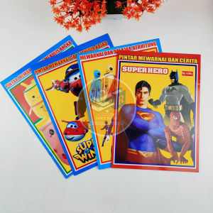 Buku Belajar Pintar Mewarnai dan menulis angka abjad berhitung