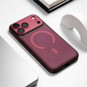 Contrast Color Splicing Woven Fabric Case For iPhone 18Pro 17 17Pro 18Pro Max For Magsafe Lens Protector Film Cover