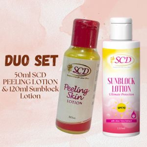 SCD Peeling Lotion & 120ml SCD Sunblock Lotion