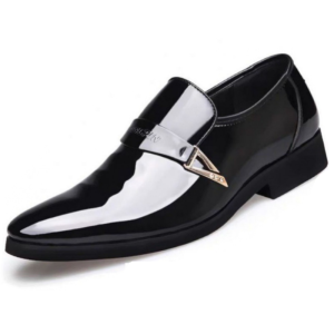 SINDBAB Mens Formal Business Elegant Office work Derby Matte Jet Black with design Leather Dress Shoes