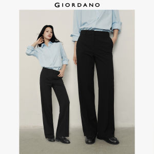 Giordano Korea Collection Womens Polyester Viscose Mid Rise Pleated Pants 05415552