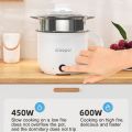Dreepor Mini Rice Cooker 1.8L Electric Multi cooker Electric Boiling Pot Steamer Cooker Non-Stick Inner Pot With Steamer. 