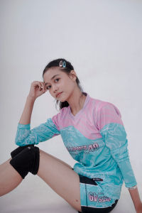 Jersey Voli Cewek Stelan Fullprint Kaos Voli Wanita Set