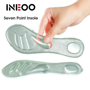 INEOO 1Pair Women Seven Point Insole Heel Protectors Silicone Cushion Foot Care Products Non Slip Shoe Pad High Heels Adjustable Size Insole