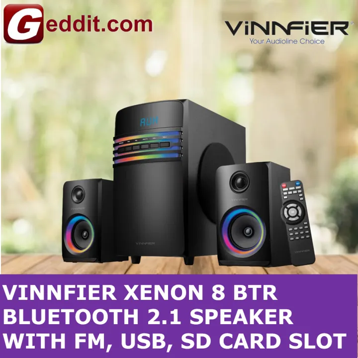 VINNFIER XENON 8 BTR BLUETOOTH 2.1 SPEAKER WITH FM, USB, SD CARD SLOT
