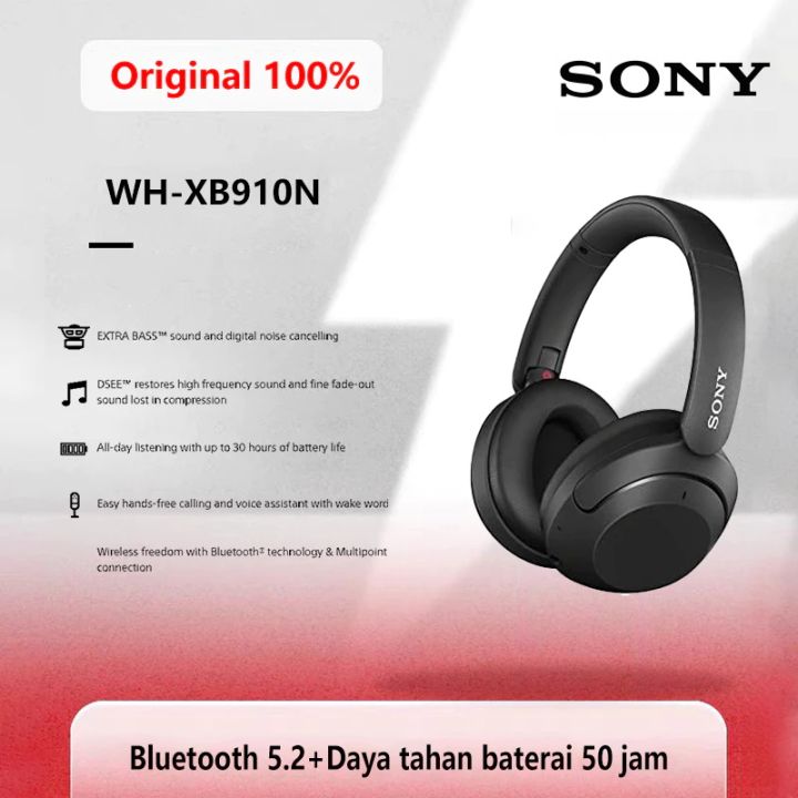 Sony WH-XB910N Extra Bass Wireless Noise-Canceling Headphones