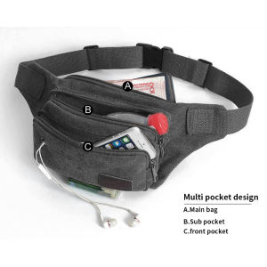 กระเป๋าคาดอก เอว ผ้าแคนวาส FASHION พร้อมส่งจากไทย