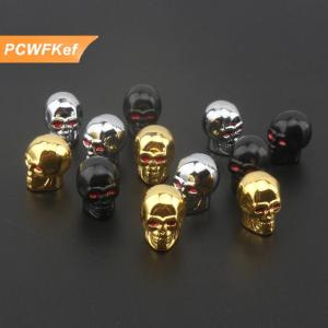 【PCWFKef】 กะโหลกวาล์วหมวก ABS ปลั๊กล้อรถสำหรับล้อแม็กวาล์ว CAP Auto Valve ฝาครอบหัวนมสำหรับรถยนต์รถจักรยานยนต์จักรยาน