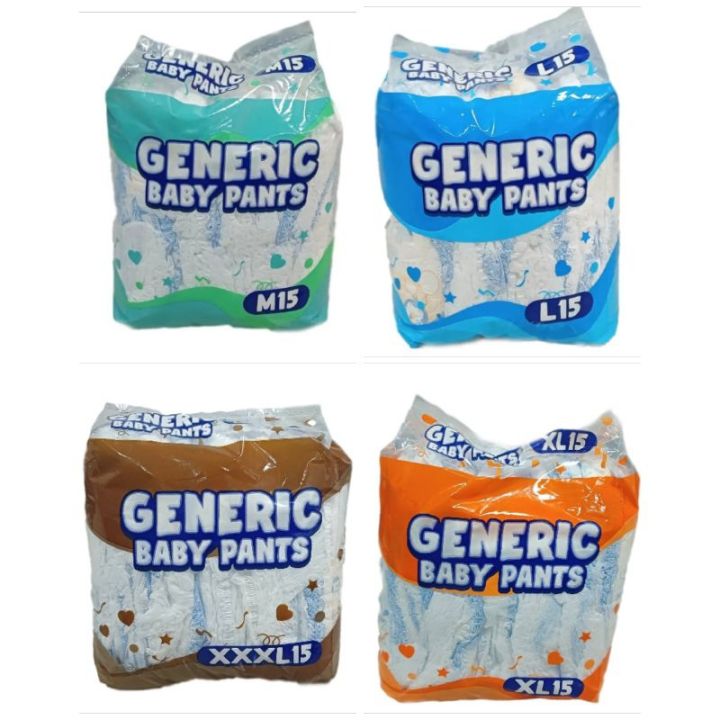 Generic Baby Diaper Pants 15pcs Lazada PH