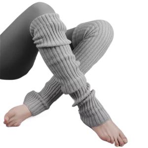 Winter Warm Ribbed Knitted Leg Warmer for Women Girls Leg Cover Socks Harajukus Leg Cover Middle Tube Socks Streetwears