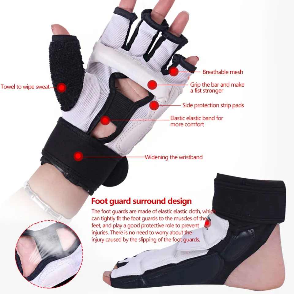 ZECHEN Taekwondo Gloves MMA WTF Adult Child Hand Foot Protector