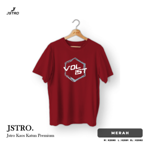 Jstro Kaos Pendek Motif | Red V