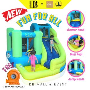 NEW Inflatable WATER SLIDE JUMP & BOUNCE for Kids [JOOEAST]