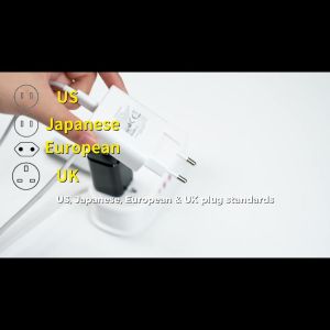 ORICO US Plug - Universal Travel Extension Cord PD20W Travel Power Strip 100-250V World Universal for US UK EU JP(AP3-UN)