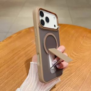 Shockproof Matte Translucent Case for MagSafe for iPhone 17 Pro Max 17 Air Kickstand Wireless Charging Phone Back Cover