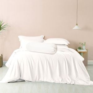 Bamboo Quilt Cover Luxury Silky Cooling Duvet Cover 1PC Soft Breathable Comforter Covers with Zipper