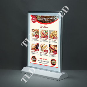 double sided led light box rechargeable table menu board advertising light boxes with usb