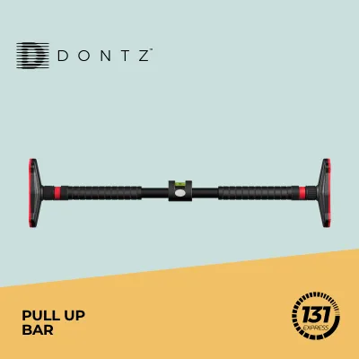 Dontz Doorway Pull-Up Bar No Screw/Drilling 180kg Capacity Dual-Lock Spirit Level Gym Workout