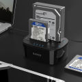 ด๊อกกิ้ง ฮาร์ดดิสก์ ที่อ่าน ฮาร์ดดิสก์ นอกเครื่องDocking 2 Bays USB3.0 + Clone 1:1 ด๊อกกิ้ง สำหรับ HDD/SSD ขนาด 2.5"-3.5" ORICO 6228US3-C HDD. 