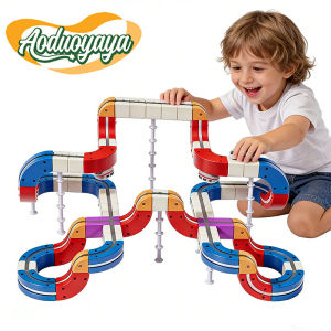 Aoduoyaya Anti-Gravity Magnetic Building Blocks Railway Car Toy Train Children Educational Smart Puzzle Gift