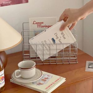 SHUNAICHI Stationery Organizer Notebook Stand Rack 3-Layer Metal Iron Mesh Holder For Magazine Document File Book Rack Organizer Office