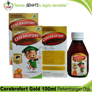 CEREBROFORT GOLD RASA JERUK 100ml VITAMIN OTAK ANAK