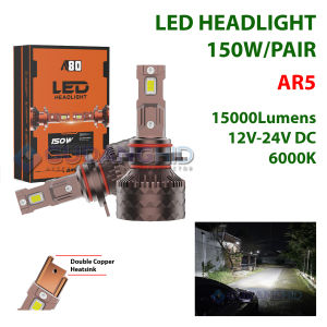 Headlamp LED Mobil Foglamp A80 Lampu Depan H1 H3 H4 H7 H11 H16 HB3 HB4
