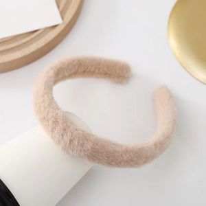 Băng Đô Chất liệu băng lông mềm lông cho nữ mùa thu đông dễ thương băng đô lông mịn vương miện cao Phụ kiện tóc trang điểm thời trang kẹp tóc