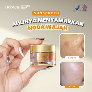BEBICA Daily Glow - Krim Pagi Siang Sunscreen Mencerahkan Memutihkan Wajah Normal Kusam Berjerawat Fllek Hitam dan Sensitif