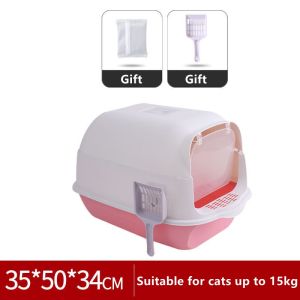 BOB PET Cat Litter Box Large With Scoop Kitten Litter Box Cat Toilet Deodorization leakage prevention Cat Toilet