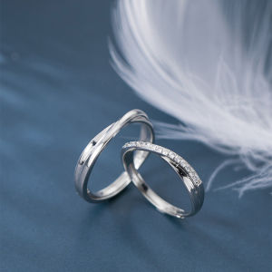 Nhẫn Đôi Bạc Nhẫn Đôi Tình Yêu Bạc Thật Nhẫn Freesize Tùy Chỉnh Size Dễ Dàng Nhẫn Nam Nữ Bán Lẻ Theo Chiếc - ND2517 - Bảo Ngọc Jewelry