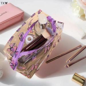 SHNGki 1PC thiết kế sáng tạo trong suốt trang điểm trường hợp cho phụ nữ ngọt ngào Túi tổ chức dễ thương công suất lớn Túi mỹ phẩm xách tay Son môi Túi
