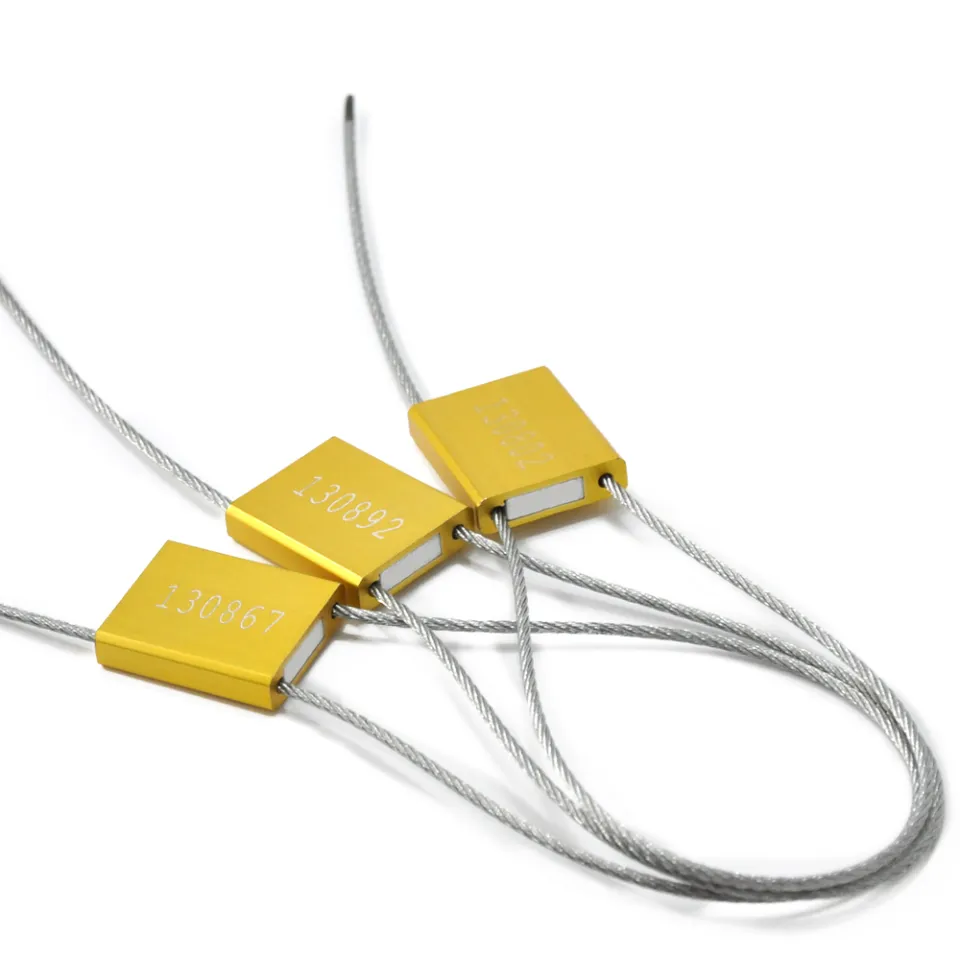 50pcs Numbered Security Steel Cable Seals Metal Container Seals - View #3